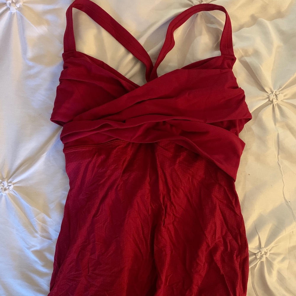 Lulu Lemon red tank